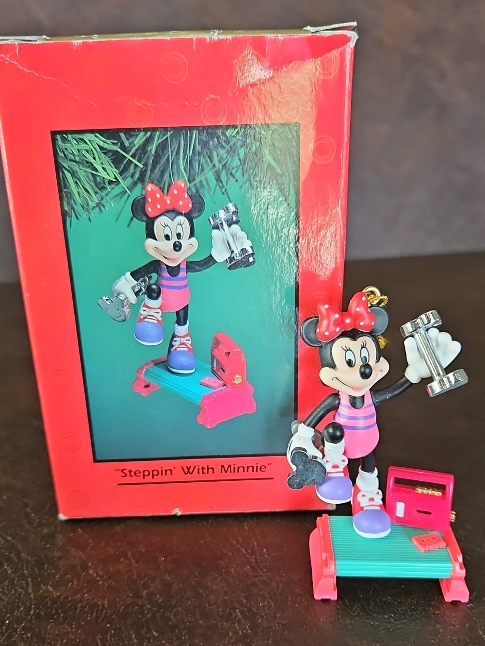 Disney Enesco Minnie Mouse Christmas Fitness Tree Ornament